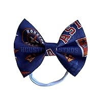 Astros Bow Baby Headband or Hair Clip (Headband)