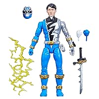 Power Rangers Lightning Collection Dino Fury Blue Ranger 6-Inch Premium Collectible Action Figure Toy with Accessories, Kids Ages 4 and Up