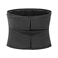 Back Support Belt for Men and Women - Breathable Waist Lumbar Support Lower Back Brace for Sciatica, Herniated Disc, Scoliosis Lower Back Pain Relief,Black,L