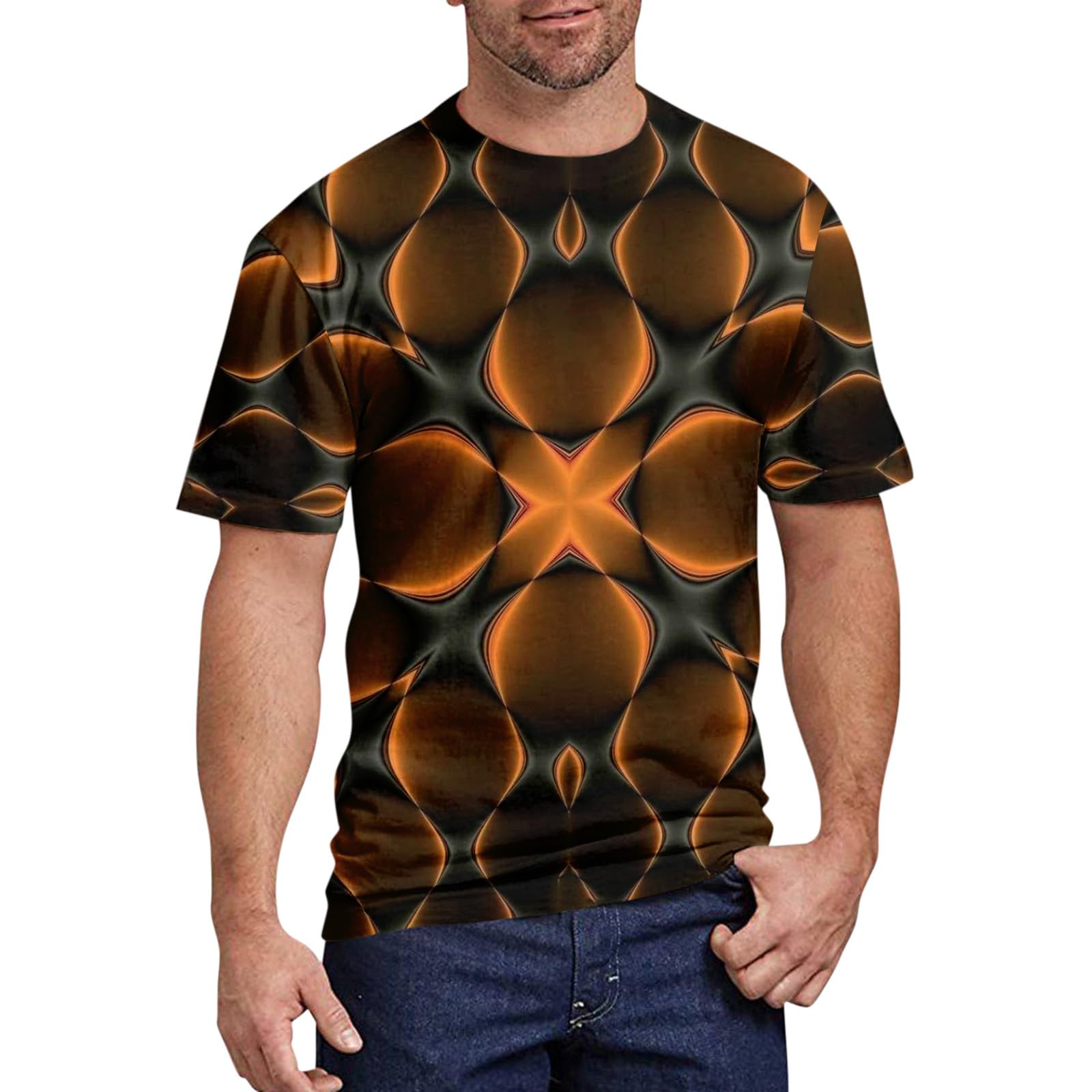 Buy 3D Printing Graphic T Shirts for Men Novelty Crew Neck Short