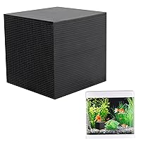 Water Purifier Cube, 4inch Eco-Aquarium Activated Carbon Water Filter with Honeycomb Structure, Reusable Strong Filtration Carbon for Aquarium Fish Tank