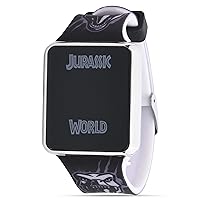 Accutime Jurassic Park World Kids Touch Screen LED Watch in Black, with Detailed Characters on Watch Band, Model JRW4052AZ
