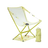 NEMO Elite Moonlite Reclining Camp Chair | Portable Backpacking and Camping Chair with Adjustable and Foldable Option, Citron