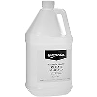 Amazon Basics All Purpose Washable School Clear Liquid Glue - Great for Making Slime, 128 fl oz, 2-Pack