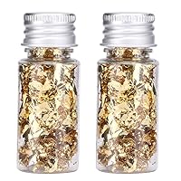 2Pcs Gold Foil Paper,plplaaoo Multifunction Bottled Decorative Gold Foil Paper for Food Dessert Decoration Crafts, Candy Bar Wrappers, Gold Aluminum Foil Wrapping Paper for Chocolate, Caramel, Sw