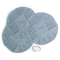 Wet Dry Vac Filter VF2002 Dry Disc Vacuum Filters for Most 5 Gallon and Larger Shop Vac Branded Wet/Dry Vacuum Cleaners (3 Disc Filters with 1 Band)