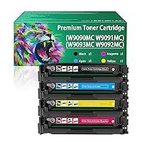 W9090MC W9091MC W9093MC W9092MC Toner Cartridges Work for HP Color Laserjet Managed E45028dn MFP E47528f Printers