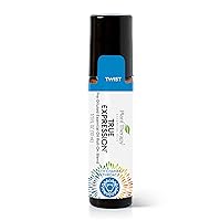 Plant Therapy Chakra 5 True Expression Essential Oil Blend (Throat Chakra) Pre-Diluted Roll-On 10 mL (1/3 oz) 100% Pure