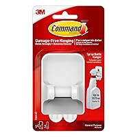 Command Spray Bottle Hanger with 2-Strips, 2-Pack, Organize Damage-Free