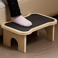 Wooden Step Stool for Adults: Small Stepping Stool to Sit On, Bed Steps for High Beds for Adults, Kitchen Foot Stools for Kids, Bedroom Step Stools for Seniors