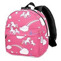 Lightweight Toddler Kids Backpack with Chest Strap For Boys and Girls, Preschool Kindergarten 3-6 Years Old 30 Colors (Unicorn/Pink 1)