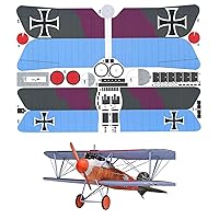 Paper Britain Albatross D.V Fighter, 1:33 Paper Model Simulation Fighter Military Science Exhibition Model (Unassembled Kit) Model Collection