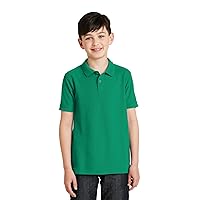 Port Authority Youth Silk Touch Polo (Kelly Green)