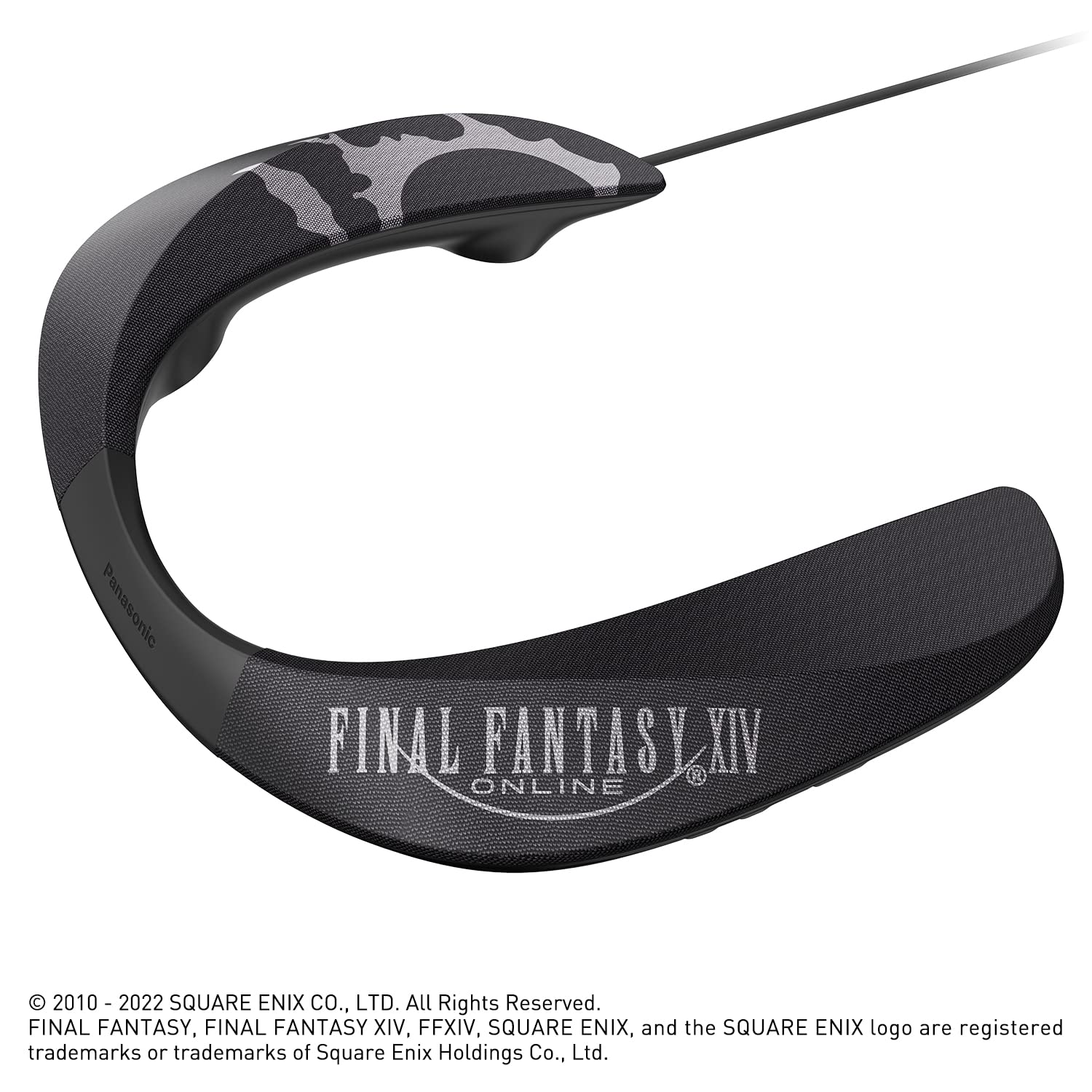 Panasonic SoundSlayer Final Fantasy XIV Online Edition Wearable Gaming Speaker, Lightweight Wired Neck Speaker with Built-in Microphone and Dimensional Sound - SC-GN01PPFF (Black)
