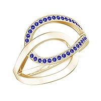 Natural 1mm Tanzanite Knot Promise Ring for Women Girls in Sterling Silver / 14K Solid Gold