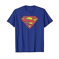 Superman Retro Supes Logo Distressed T-Shirt