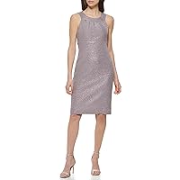 Jessica Howard Women's Sleeveless Halter Neck Dress