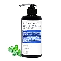APLB Glutathione Hyaluronic Acid Body Lotion, 16.91fl.oz. / Korean Skin Care, Long lasting Hydration through Hyaluronic Acid, Balance Skin tone, Improve Elasticity