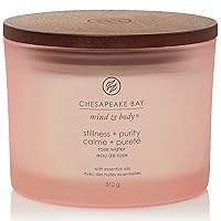 Chesapeake Bay Scented Candle | Stillness + Purity 3 Wick Tumbler Aromatherapy Candle | Burn Time: Up to 24 Hours | Mind & Body Collection