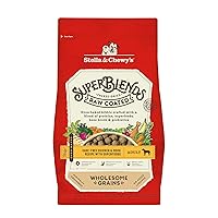 Stella & Chewy's SuperBlends Raw Coated Wholesome Grains Cage-Free Chicken & Duck Recipe with Superfoods, 3.5 lb. Bag