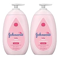 Johnsons Baby Lotion 16.9 Ounce Pump (500ml) (2 Pack)