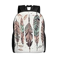 Arrow Feather Dream Laptop Backpack Water Resistant Travel Backpack Business Work Bag Computer Bag For Women Men