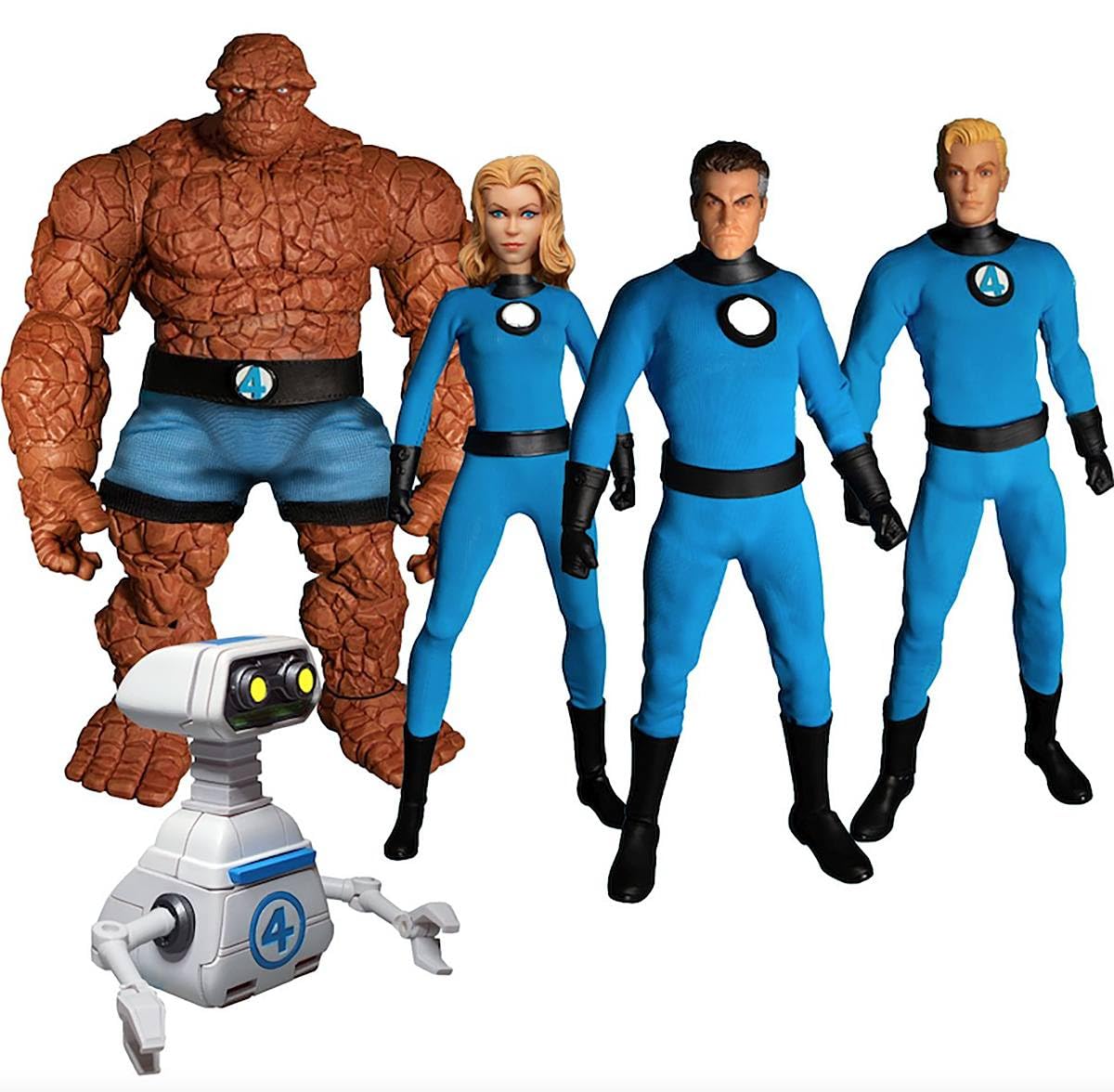Mezco Toyz One:12 Collective Fantastic Four – Deluxe Steel Boxed Set