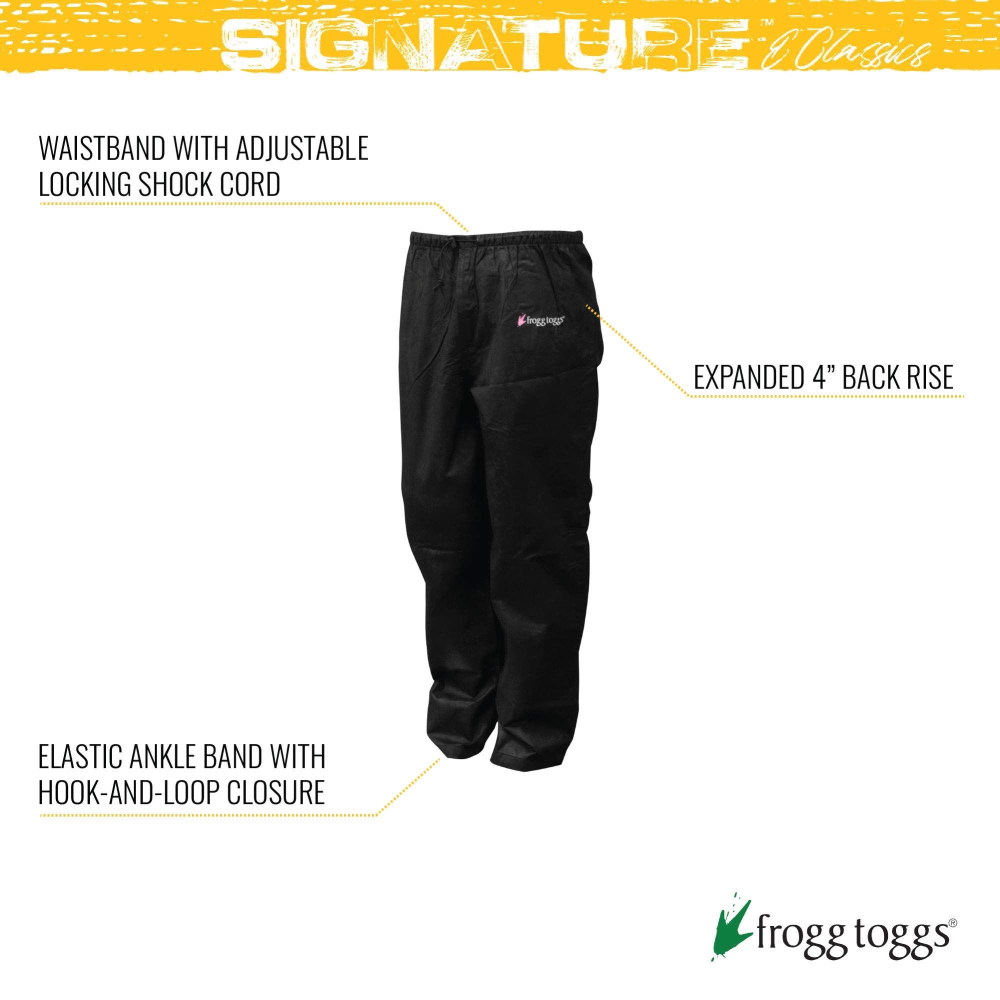 FROGG TOGGS Women's Classic Pro Action Waterproof Breathable Rain Pant