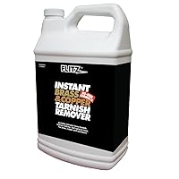 Flitz Brass and Copper Tarnish Remover, Powerful Organic Formula That Safely Removes Rust, Stains and Oxidation and Cleans Brick, Glass, Aluminum and More, Made in the USA, Gallon