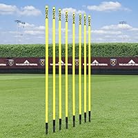 Net World Sports Forza Spring Loaded Agility Poles | Improve Endurance, Speed & Footwork - Available in Packs of 8 or 16