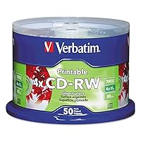 VER95159 - Verbatim DataLifePlus 95159 CD Rewritable Media - CD-RW - 4X - 700 MB - 50 Pack Spindle