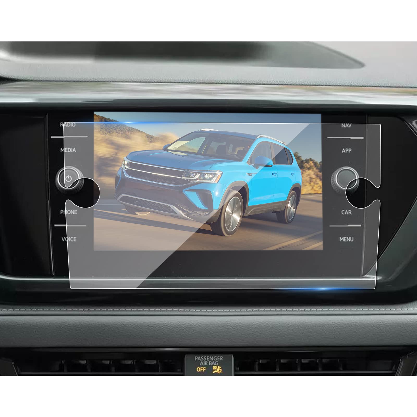 BIBIBO [Upgraded] for 2023 VW Taos Screen Protector for 2022 2023 VW Taos Radio Screen Protector 2023 Taos 8 inch Navigation Display Protective Film,VW Taos 2023 Screen Protector 2023 VW Taos Accessories HD 9H Scratch Resistant