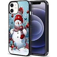 for iPhone 14 for Apple iPhone 14 6.1 inch Anti-Scratch Protective Phone Case Christmas Snowman Painting Art