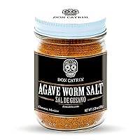 Sal de Gusano Agave Worm Salt 65 gram jar 2.29 oz - Premium Gourmet Salt With Maguey Worms in Gift Box Made in Oaxaca - Chinicuil - Pairs with Tequila and Mezcal Don Catrin