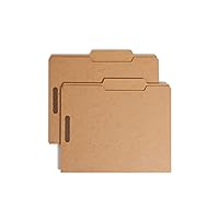 Heavyweight Fastener File Folder, 2 Fasteners, 2/5-Cut Tab Right of Center Position, Guide Height, Letter Size, Kraft, 50 per Box (14882)