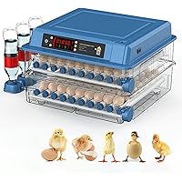 Poultry Hatcher,64-300 Mini Egg Incubator with Drawer Type,Automatic Water Incubator,Temperature and Humidity Dual Display, Egg Incubator,120-eggs-UK-1pc
