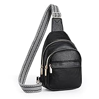 Sling Bag for Women Leather Crossbody Fanny Pack Small Trendy Bags for Daily, Travel and Hiking