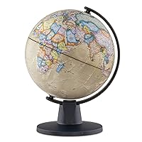 Waypoint Geographic GeoClassic Globe, 6” Ready-to-Assemble Antique Ocean World Globe, Up-To-Date Cartography, Perfect Globe for Educational Reference or Office Décor