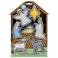 R & M International Christmas Nativity Set Cookie Cutter, One Size, Gray