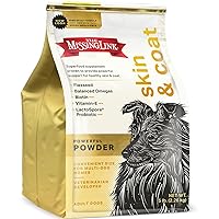 The Missing Link Skin & Coat + Probiotics Supplement 5lb Bag - Powerful Superfood Powder for Dogs Supports Healthy Skin & Glossy Coat, Promotes Hair Growth