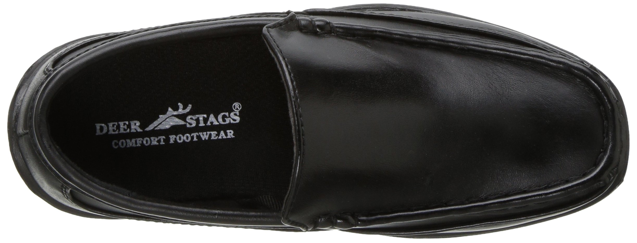 Deer Stags Boys' Booster Driving Moc Slip-On/Dark Luggage/Medium