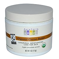 Aura Cacia Natural Cocoa Butter, 4 Ounce (113 g)