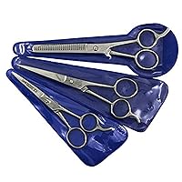 SURGICAL ONLINE Hair Cutting Scissors Set - Barber Shears, Beard Trimming, Grooming Thinning Shears for Men & Women - 3 pcs Kit