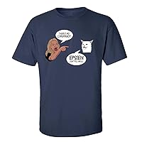 Funny Cat Meme Epstein Didn't Kill Himself Short Sleeve T-Shirt