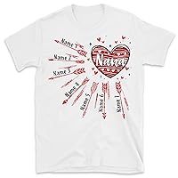Personalized Grandma's Grandkids Shirt, Valentine Nana Mimi Mom T- Shirt, Valentine's Day Gift