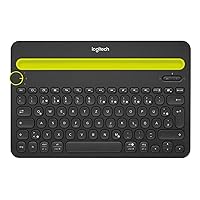 Logitech K480 Wireless Multi-Device Keyboard for Windows, QWERTZ German Layout - Black