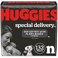 Special Delivery Hypoallergenic Baby Diapers Size Newborn (up to 10 lbs), 132 Ct, Fragrance Free, Safe for Sensitive Skin