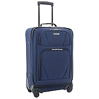 Travelers Club 3pc Expandable 4 Wheel Carry on Set Push Button Telescopic Handle