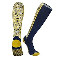 Pearsox Digital Camo Navy Gold Knee High Long Baseball Football Socks