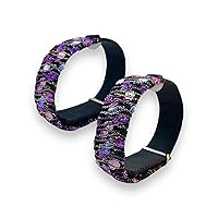 Anti-Nausea Bracelets- Adjustable AcuBracelet- Motion Sickness Relief- Seasickness- Stress- Vertigo (Pair) Purple (Medium 8